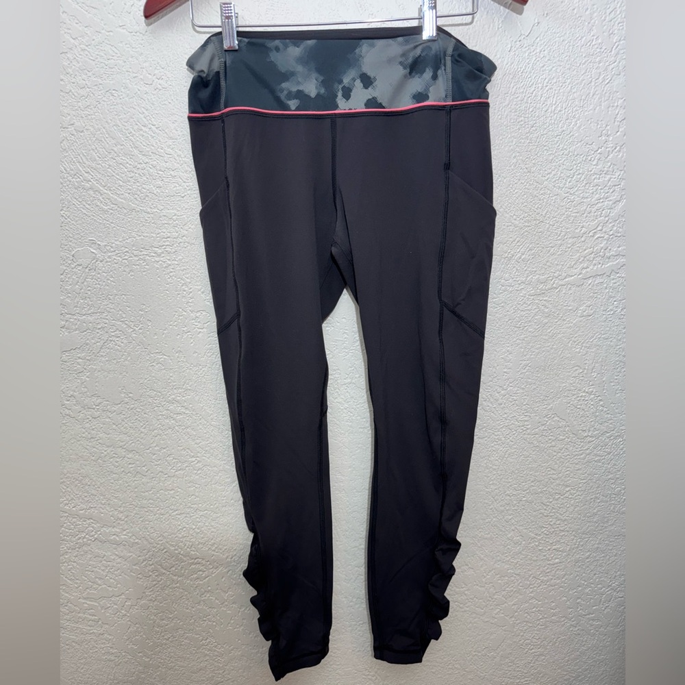 Lululemon Tie Dye Band Ruffle Bottom Leggings Size 10